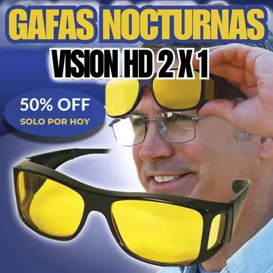 Night Shield® - Gafas Con Visión Nocturna Hd - 2 x 1